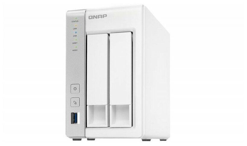 Сетевое хранилище QNAP TS-231P2-4G белый