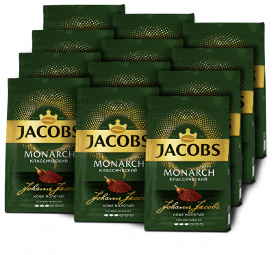 Кофе молотый Jacobs Monarch классический, 70 г, 12 уп.