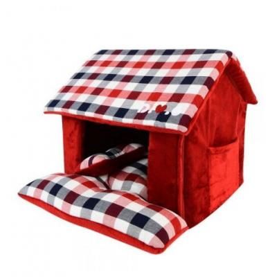 Домик для животных PUPPIA "Beaufort House", красный, 43х40х36см (Южная Корея)