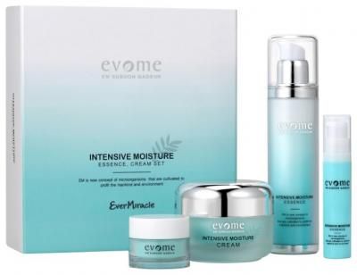 Evome EM Intensive Moisture Set Набор для кожи лица Интенсивное глубокое увлажнение (эссенция 50 мл + 10 мл, крем 50 мл + 10 мл) (4 шт.)