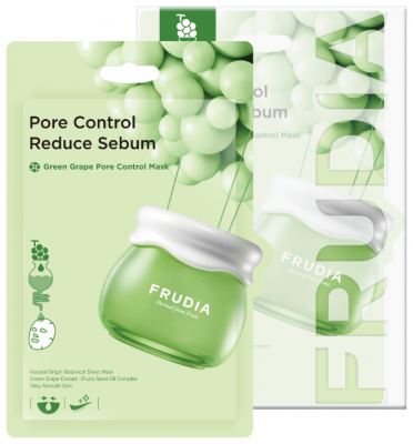 Frudia Маска Green Grape Pore Control, 20 мл, 10 шт.