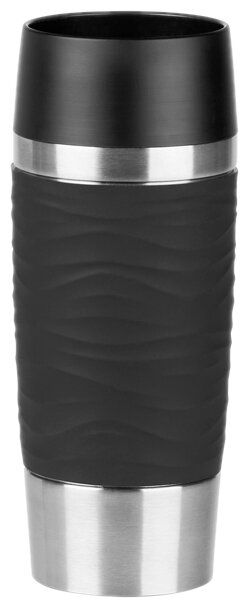 Термокружка EMSA Travel Mug Waves, 0.36 л черный