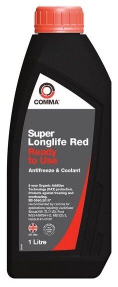 Антифриз Comma Super Longlife Red Ready to Use 1 л Антифриз Comma Super Longlife Red Ready to Use 1 л