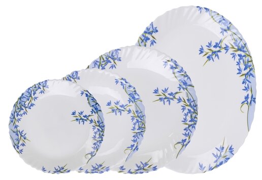 Столовый сервиз Arcopal Aliya Blue 26 предметов L7790 белый/синий/зеленый Столовый сервиз Arcopal Aliya Blue 26 предметов L7790 белый/синий/зеленый