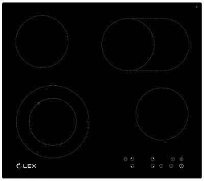 Электрическая варочная панель Lex EVH 642-1 BL