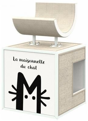Домик для кошки с когтеточкой и лежанкой Maisonnette "Скандинавия"