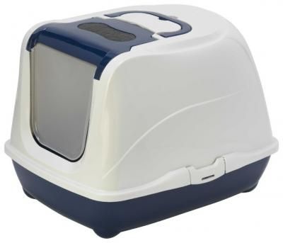 Туалет-домик для кошек Moderna Flip Cat Large 50х39х37 см черника