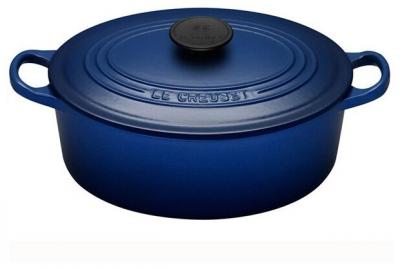 Утятница 31 см, 6,3 л, синий, чугун, Le Creuset