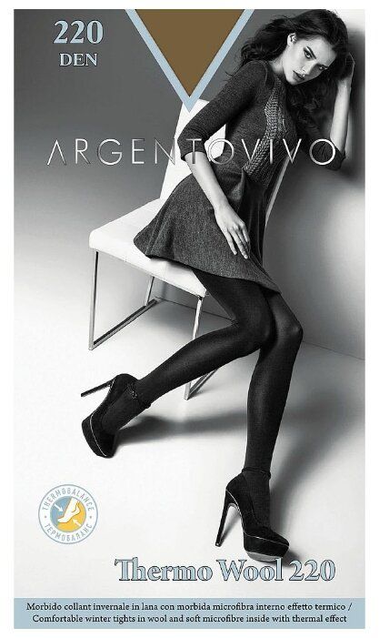 Колготки Argentovivo Thermo Wool 220 den, размер 4-L, caffe (коричневый) Колготки Argentovivo Thermo Wool 220 den, размер 4-L, caffe (коричневый) в Москве, СПб, Новосибирске