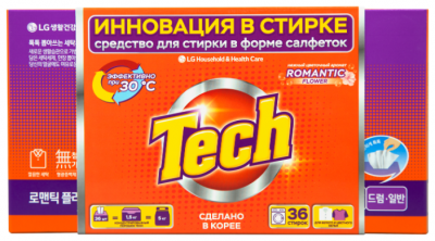 Салфетки LG H&H Tech Revolution Цветочный аромат (автомат), картонная пачка, 36 шт