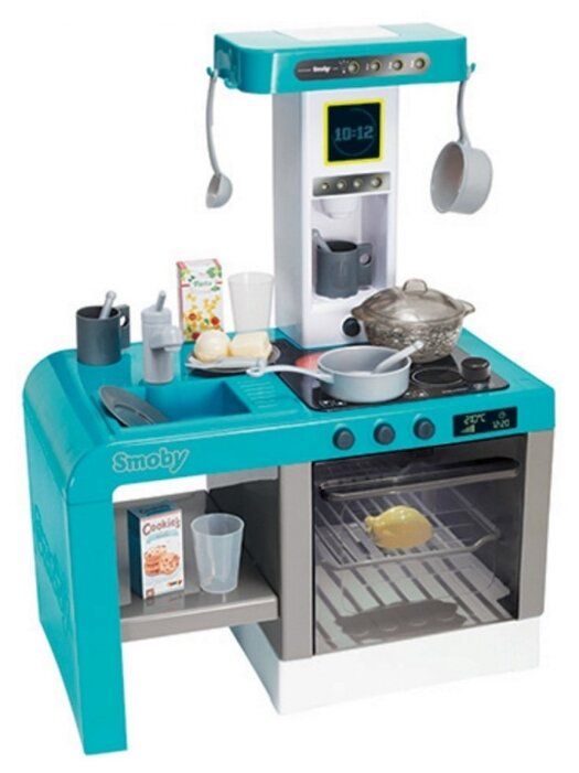 Кухня Smoby Tefal Cheftronic 311409 бирюзовый Кухня Smoby Tefal Cheftronic 311409 бирюзовый