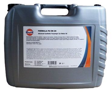 Синтетическое моторное масло Gulf Formula FS 5W-30, 20 л