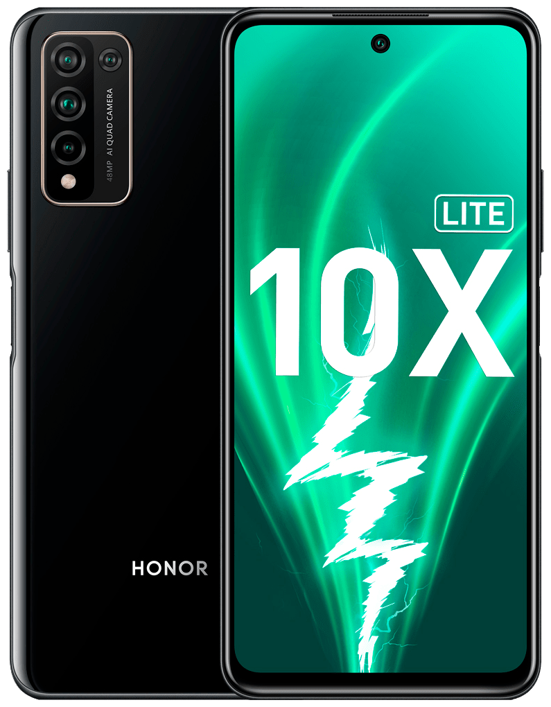 Смартфон HONOR 10X Lite, полночный черный купить в Москве, СПб, Новосибирске  по низкой цене