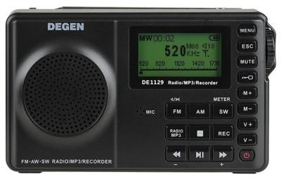 Радиоприемник Degen DE-1129 черный