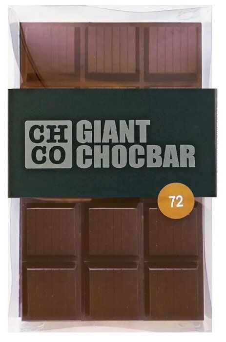 Шоколад CHCO Giant Chocbar темный 72%, 1000 г Шоколад CHCO Giant Chocbar темный 72%, 1000 г