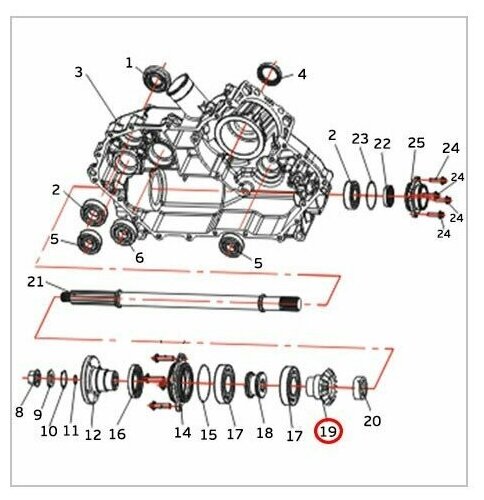 Шестерни конические выходного вала 500 Kazuma-GT (комплект 2шт.) LU049032 192MR-1000507 Шестерни конические выходного вала 500 Kazuma-GT (комплект 2шт.) LU049032 192MR-1000507