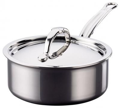 Сотейник Hestan NanoBond S60022, с крышкой, серебряный