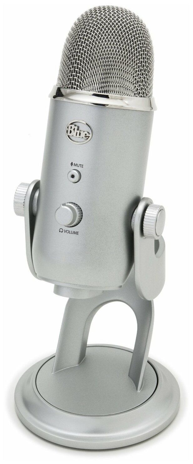 Микрофон Blue Yeti, серебристый купить в Москве, СПб, Новосибирске по  низкой цене