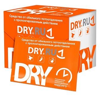 Dry RU антиперспирант, салфетки, пролонгированного действия