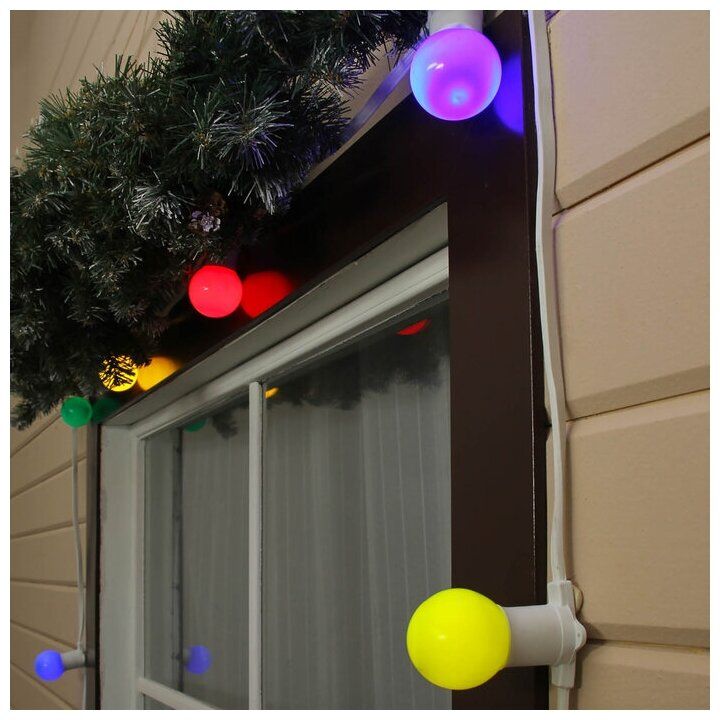Luazon Lighting Гирлянда "Белт-лайт" 100 м , IP65, белая нить каучук, шаг 50 см, E27, 220 В Luazon Lighting Гирлянда "Белт-лайт" 100 м , IP65, белая нить каучук, шаг 50 см, E27, 220 В