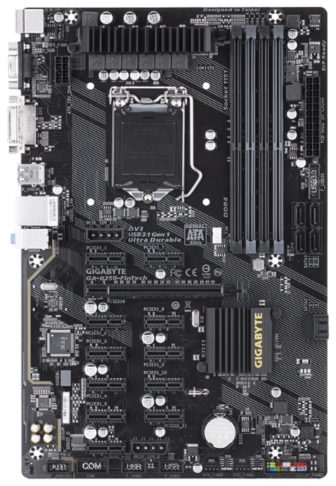 Материнская плата GIGABYTE GA-B250-FinTech (rev. 1.0)