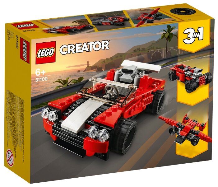 Конструктор lego creator 31100 спортивный автомобиль. Смотреть фото Конструктор lego creator 31100 спортивный автомобиль. Смотреть картинку Конструктор lego creator 31100 спортивный автомобиль. Картинка про Конструктор lego creator 31100 спортивный автомобиль. Фото Конструктор lego creator 31100 спортивный автомобиль