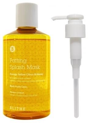 BLITHE Сплэш-маска для сияния Energy Yellow Citrus&amp;Honey, 300 мл
