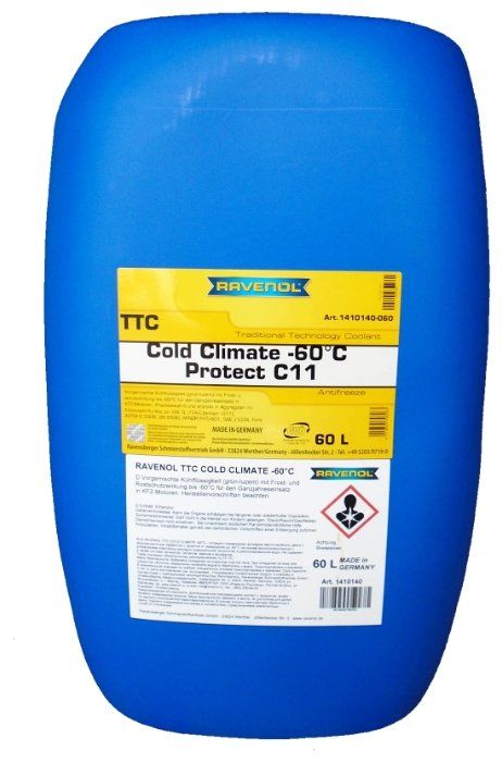 Антифриз Ravenol TTC COLD CLIMATE -60°C 60 л Антифриз Ravenol TTC COLD CLIMATE -60°C 60 л